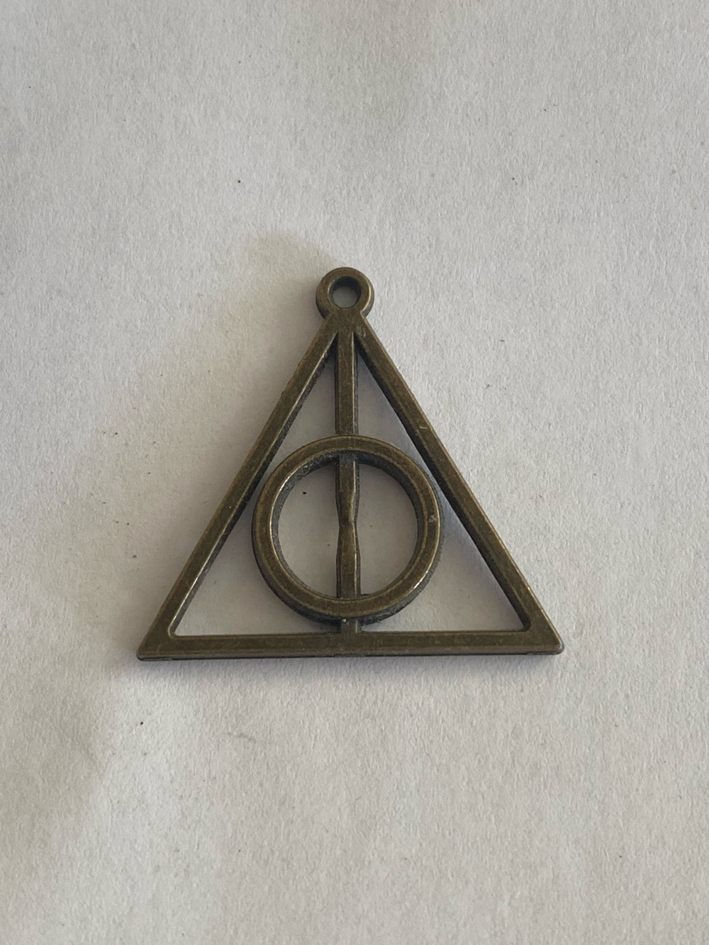 Deathly Hallows Inspired Gold-Tone Pendant